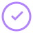 Purple check icon