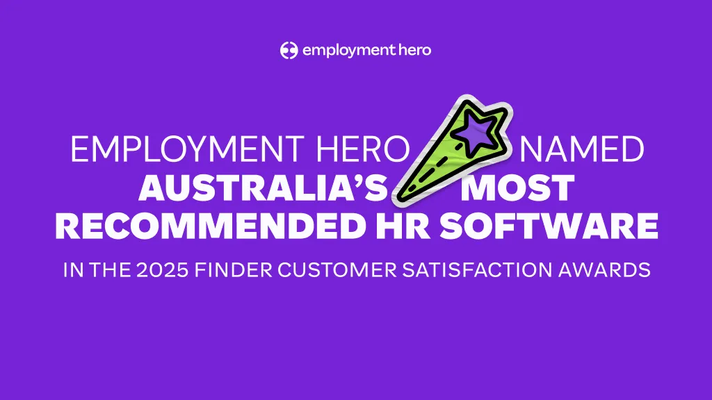 Employment Hero Named Australia’s Most Recommended in 2025 Finder Awards Thumbnail